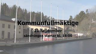 Kommunfullmäktige den 21 september 2022