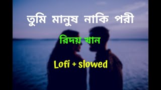 Tomi manush naki pori || Hridoy khan || (lofi+slowed) || bangla song