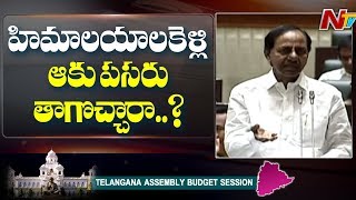 CM KCR Satirical Comments on Congress Leaders | KCR Speech in Assembly | NTV