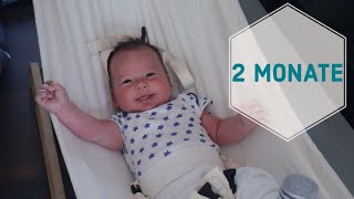 2 Monate Baby Update, erstes Lachen, neues Tragetuch