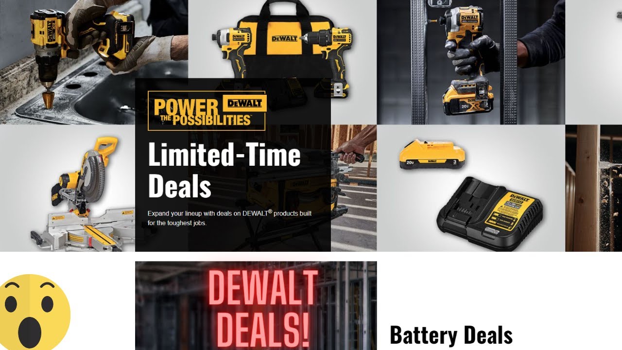 Dewalt Tools Holiday And Black Friday Online Deal Guide! - YouTube