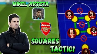 TAKTIK DUNIA NYATA ARSENAL-MIKEL ARTETA DI EFOOTBALL! - EFOOTBALL MOBILE