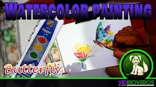 watercolor painting | prang watercolor | butterfly