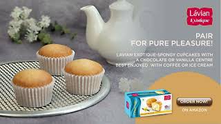 Cupcakes with a twist - creamy frosting inside the soft sponge! Order yours on Amazon.