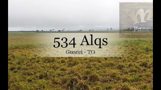 FAZ 43 - Fazenda com 534 alqueires ou seja 2.587 hectares na Região de Guaraí-TO