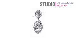 07 | Earrings耳環(手繪系列-1) | MSK Jewelry Design Studio