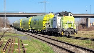 GATX-Neonliner in Bitterfeld mit G6/RBB-Captrain