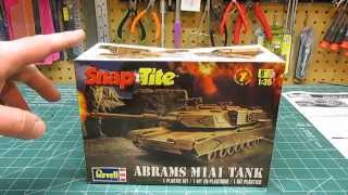 Revell 1/35 Abrams M1A1 Tank Model Kit Open Box Review