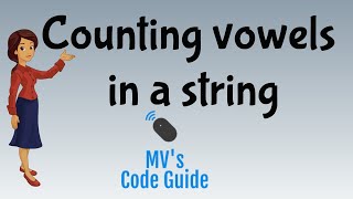 6. Counting number of vowels in a string
