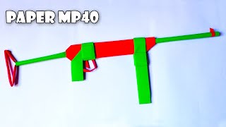 Origami Paper MP40 gun | How to make paper origami gun easy | Paper MP40 gun origami step by step