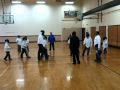 Gibson and Ella-fencing game