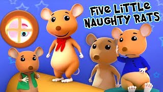 Download lima tikus nakal kecil | tikus lagu | Five Little Naughty Rats | Farmees Indonesia | Lagu Anak mp3