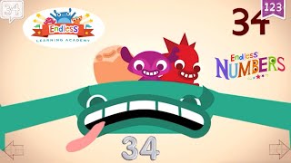 Endless Numbers 34 | Learn Number Thirty-four | Fun Learning for Kids