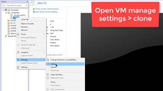Creation and Use of Clones and Templates in VMware Workstation