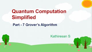 Grover algorithm Simplified