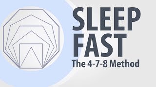 HOW TO FALL ASLEEP FAST - The  4-7-8 guided breathing meditation method, 1-Hour Version