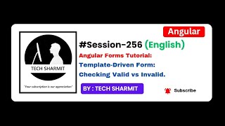 Template Driven Form - Valid vs Invalid in angular | Angular tutorial English (Session-256)