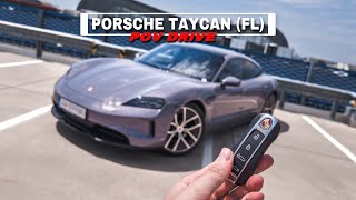 2024 Porsche Taycan Facelift [320 kW, RWD] - POV Test Drive