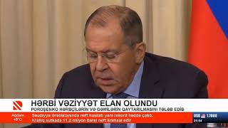 Ukraynada hərbi vəziyyət elan olundu