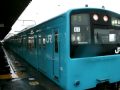 ＜雨＞京葉線京葉快速蘇我行き（201系）新木場駅発車