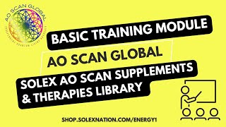 Solex AO SCAN Basic Training / Supplements and Therapies Library - How to upload to the AO Scan.