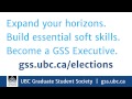 gss student executive what does each position do for fellow grad students