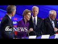 Sen. Elizabeth Warren touts female political success at Iowa debate l ABC News