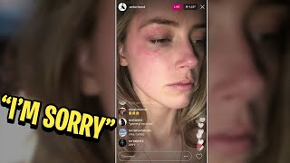 "I WENT TOO FAR" Amber Heard Apologises to Johnny Depp (IG LIVE VIDEO)