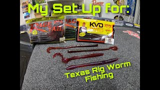 My Set Up for Texas Rig Worm Fishing  I Rod, Reel \u0026 Line I My Set Up Series