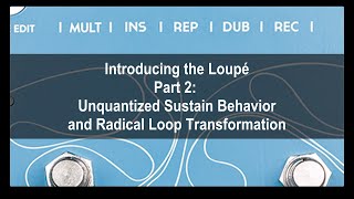 Introducing the Loupé, Part 2: Unquantized Sustain Behavior and Radical Loop Transformation