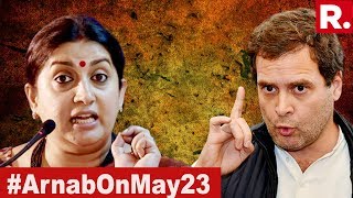 Smriti Irani Is Leading With 15,000 Votes As Trends Come In | #ArnabOnMay23