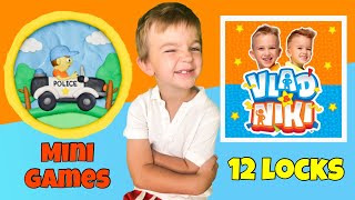 Vlad and Niki 12 Locks - Mini Games (Cars) #2