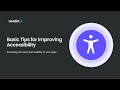 Basic Tips for Improving Web App Accessibility