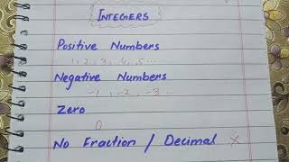 What is an Integer in Math? | Why They Matter More Than You Think! #integer #mathdictionary