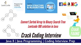 Convert Sorted Array to Binary Search Tree | Leetcode 108 Solution in Java | FAANG Question Solution
