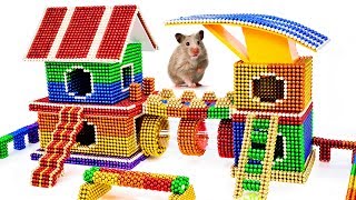 DIY - How To Build Amazing Hamster Playground With Magnetic Balls - 100% Satisfaction - Magnet Balls