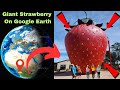 giant strawberry found on google maps 😱 | @EarthSecret04 #earthsecret04 #googlemap #googleearthmap