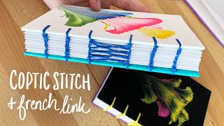 DIY Coptic Stitch & French Link Bookbinding Tutorial | Sea Lemon