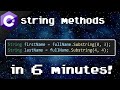 C# string methods 🔤