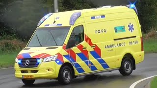 Primeur! Gloednieuwe Ambulance 09-150 met spoed vanaf een medische noodsituatie in Benschop! - #375