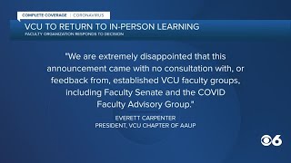 VCU to return to in-person learning