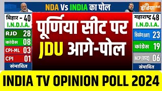 Bihar Opinion Poll 2024: बिहार की पूर्णिया सीट पर JDU की बढ़त - पोल | RJD | NDA | Election 2024