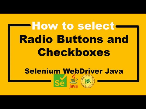 Selenium WebDriver Tutorial - How to select Radio Buttons and Checkboxes Selenium WebDriver Tutorial - How to select Radio Buttons and Checkboxes