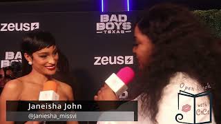 Janeisha John producer of Zeus Network! Stopped and spoke to me at the Bad Boys Texas Premiere!