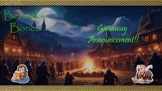 Berserkr Bones: Giveaway Announcement!! Vikings War of Clans