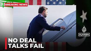 No deal after 21 hours. JD Vance Says US–Iran talks fail