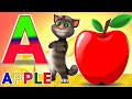 Learn the alphabet ABC with Hina kids study|phonics song|nursery rhymes|Alphabet abc's|a for 🍎🍏|