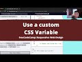 Use a custom CSS Variable (Basic CSS) freeCodeCamp tutorial