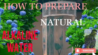 ആൽകലെയിൻ വാട്ടർ /How to prepare Alkaline Water natuarly at home/Benifits of Alkaline water