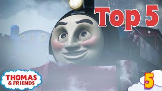 Thomas & Friends UK | Top 5 Warmest Winter Moments! | Best of Thomas Highlights | Kids Cartoon